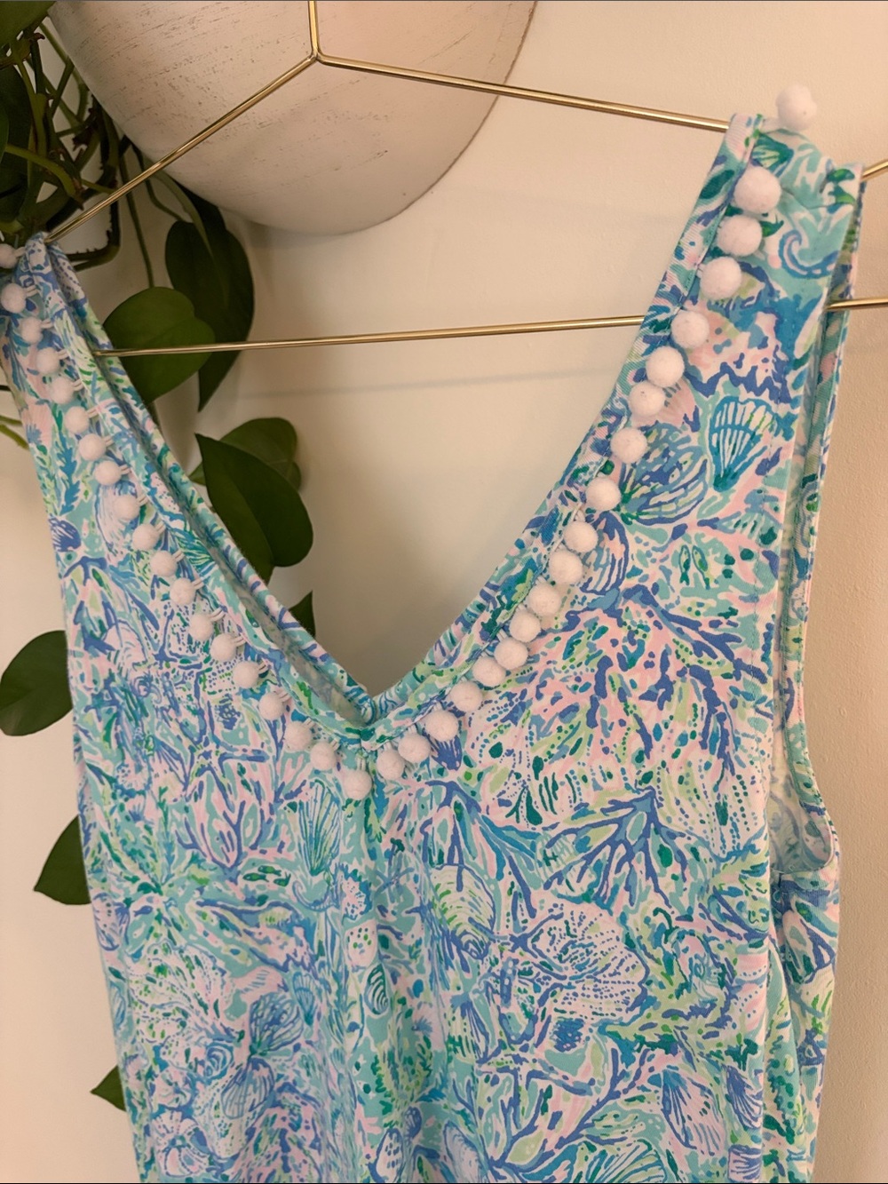 Lilly Pulitzer Cotton Deep V Neck Sundress - Size Medium - Picture 2 of 3